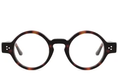 BS2607-0125_Tortoiseshell_Round_Acetate_Glasses_front