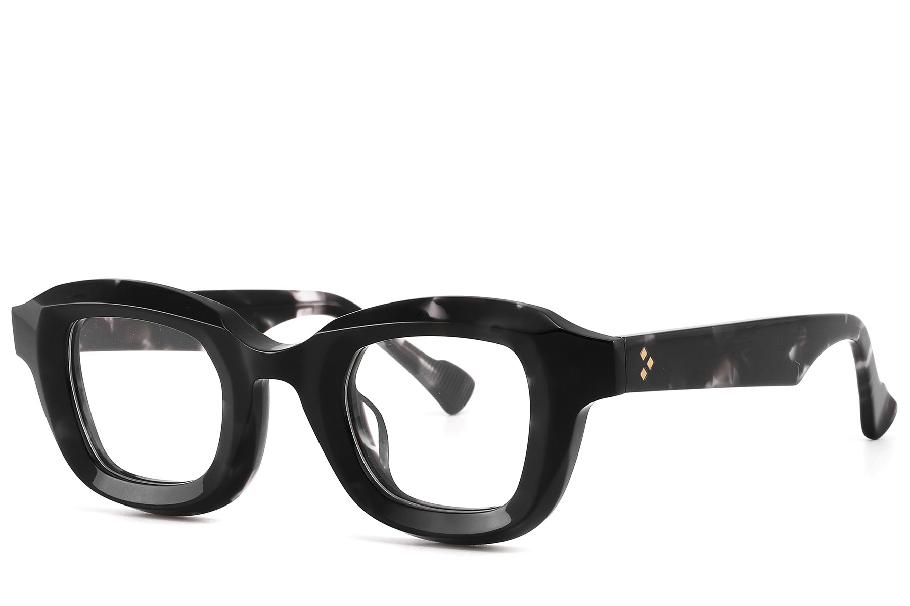 BS2607-0132_Black_Rectangular_Acetate_Glasses_corner