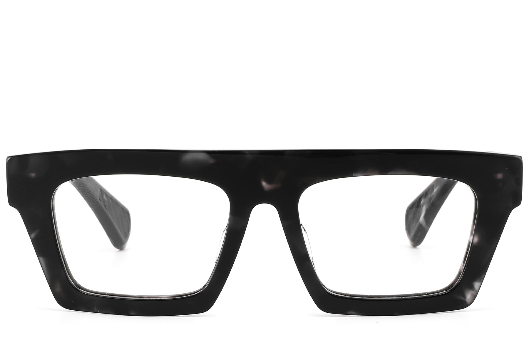 BS2607-0136_Black_Rectangular_Acetate_Glasses_front