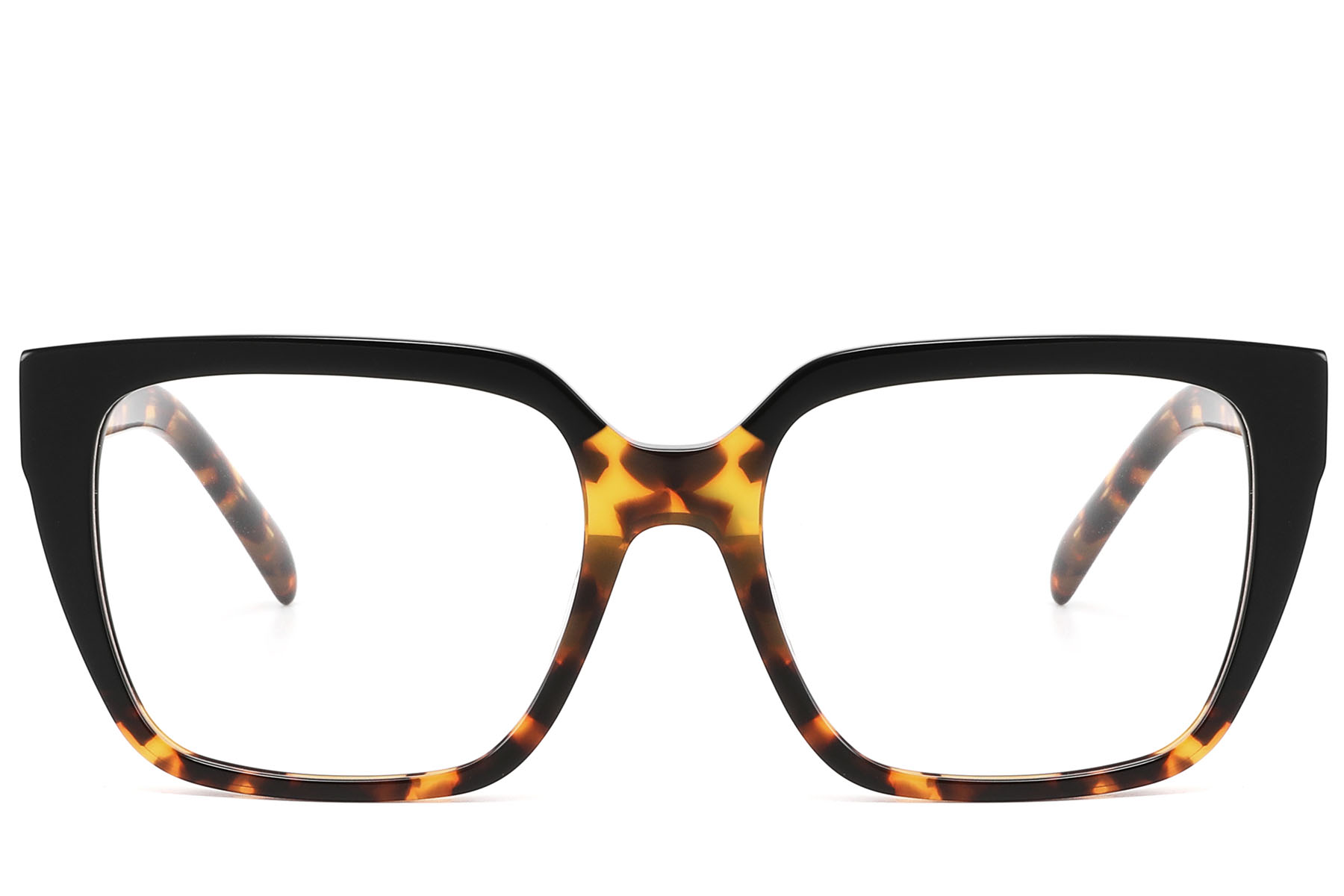 BS2607-0142_Tortoiseshell_Rectangular_Acetate_Glasses_front