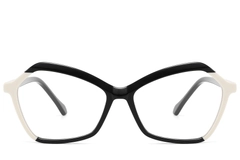 BS2607-0149_Black_Geometric_Acetate_Glasses_front