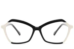 BS2607-0149_Black_Geometric_Acetate_Glasses_front