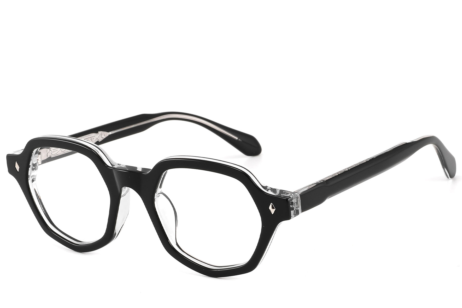 BS2607-0152_Black_Geometric_Acetate_Glasses_corner