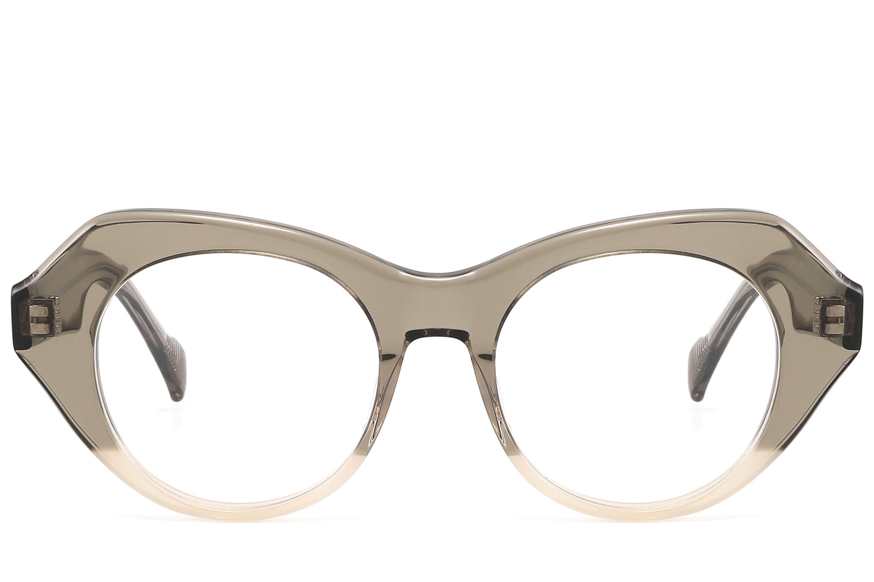 BS2607-0153_Grey_Oval_Acetate_Glasses_front