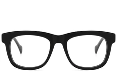BS2607-0158_Black_Rectangular_Acetate_Glasses_front