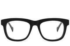 BS2607-0158_Black_Rectangular_Acetate_Glasses_front