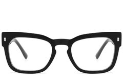 BS2607-0168_Black_Rectangular_Acetate_Glasses_front