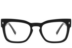 BS2607-0168_Black_Rectangular_Acetate_Glasses_front