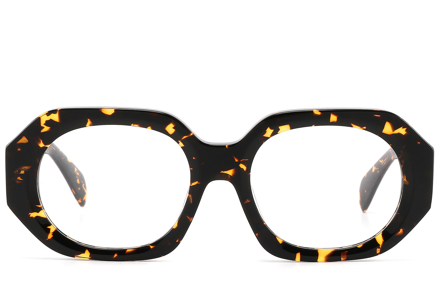 BS2607-0184_Tortoiseshell_Geometric_Acetate_Glasses_front