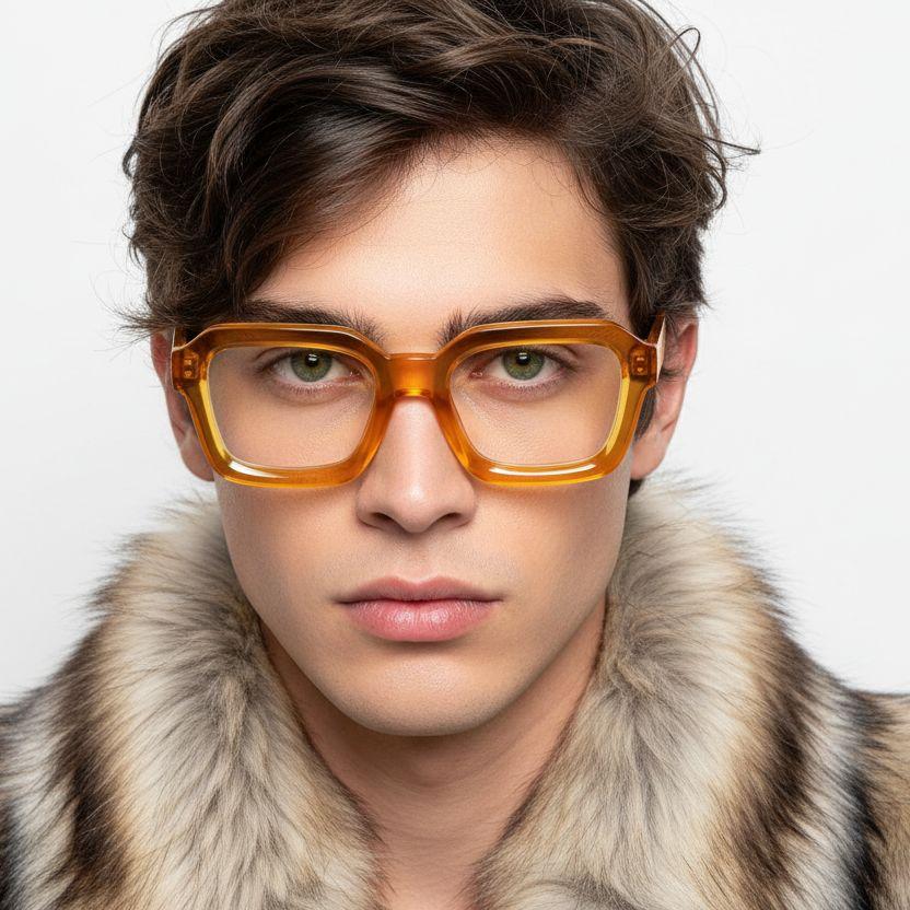 bs2607-0204_yellow_rectangular_acetate_glasses_model