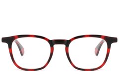 BS2607-0210_Red_Rectangular_Acetate_Glasses_front