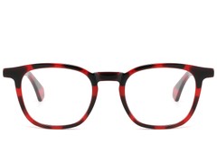 BS2607-0210_Red_Rectangular_Acetate_Glasses_front
