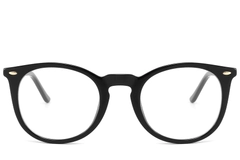 BS2607-0216_Black_Oval_Acetate_Glasses_front