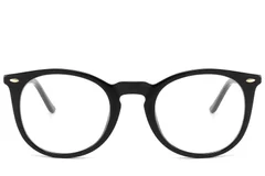 BS2607-0216_Black_Oval_Acetate_Glasses_front