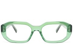 BS2607-0217_Green_Rectangular_Acetate_Glasses_front