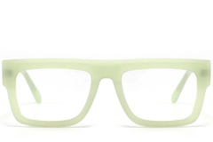 BS2607-0221_Green_Rectangular_Acetate_Glasses_front
