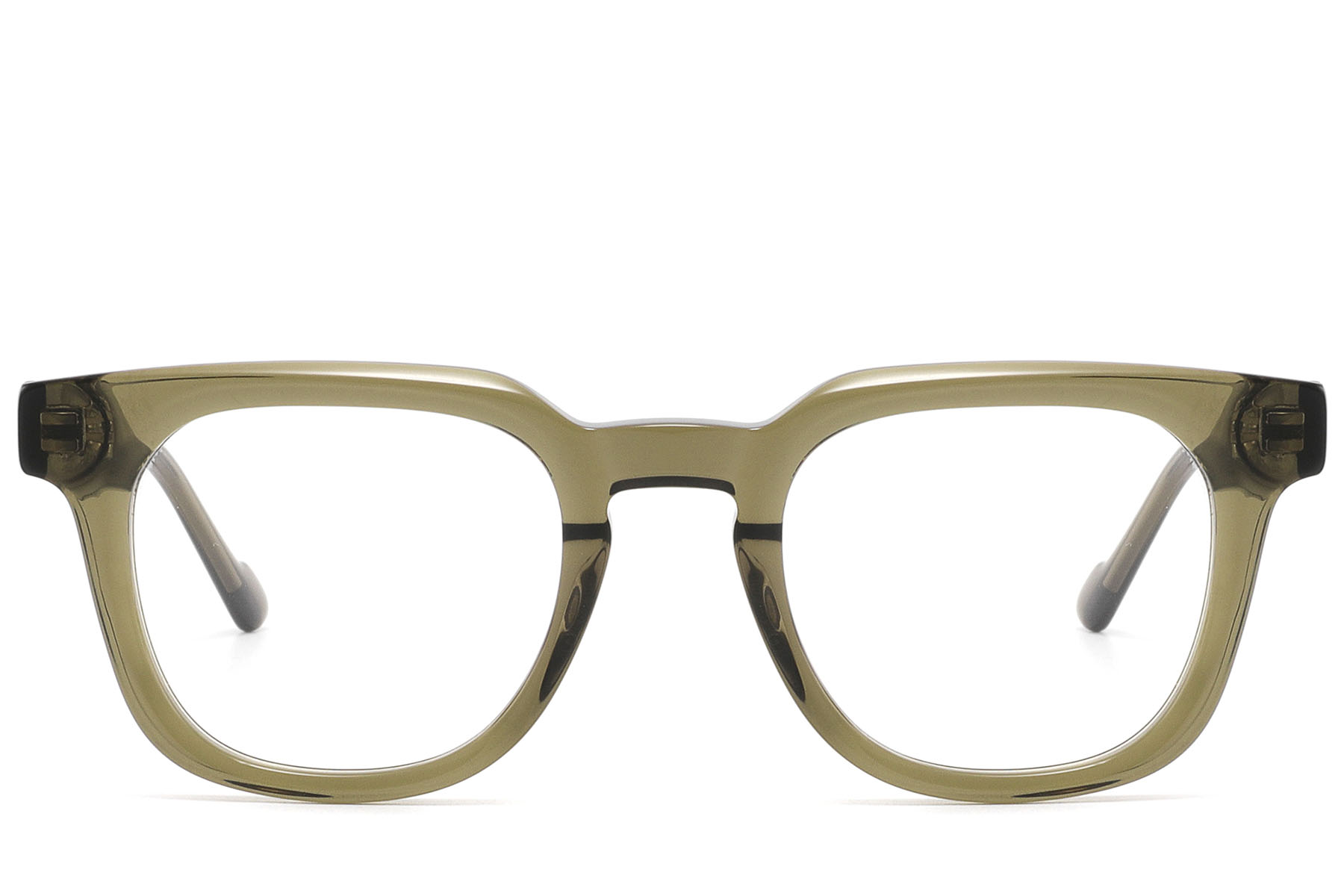BS2607-0238_Green_Rectangular_Acetate_Glasses_front