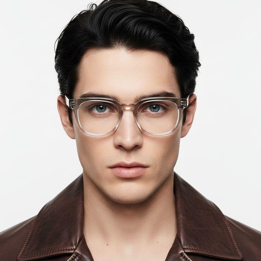 bs2607-0240_transparent_rectangular_acetate_glasses_model