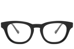 BS2607-0244_Black_Oval_Acetate_Glasses_front