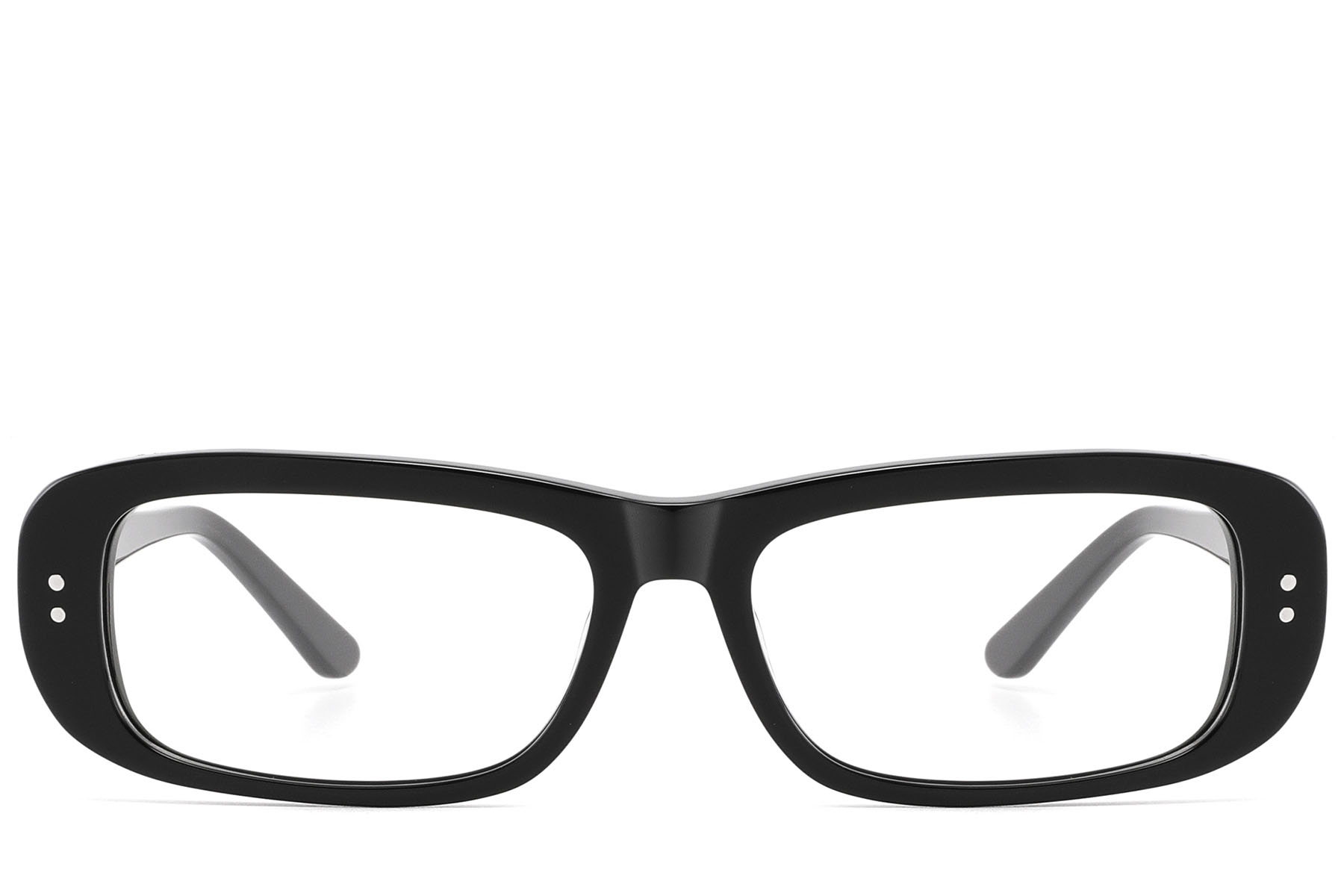 BS2607-0286_Black_Rectangular_Acetate_Glasses_front