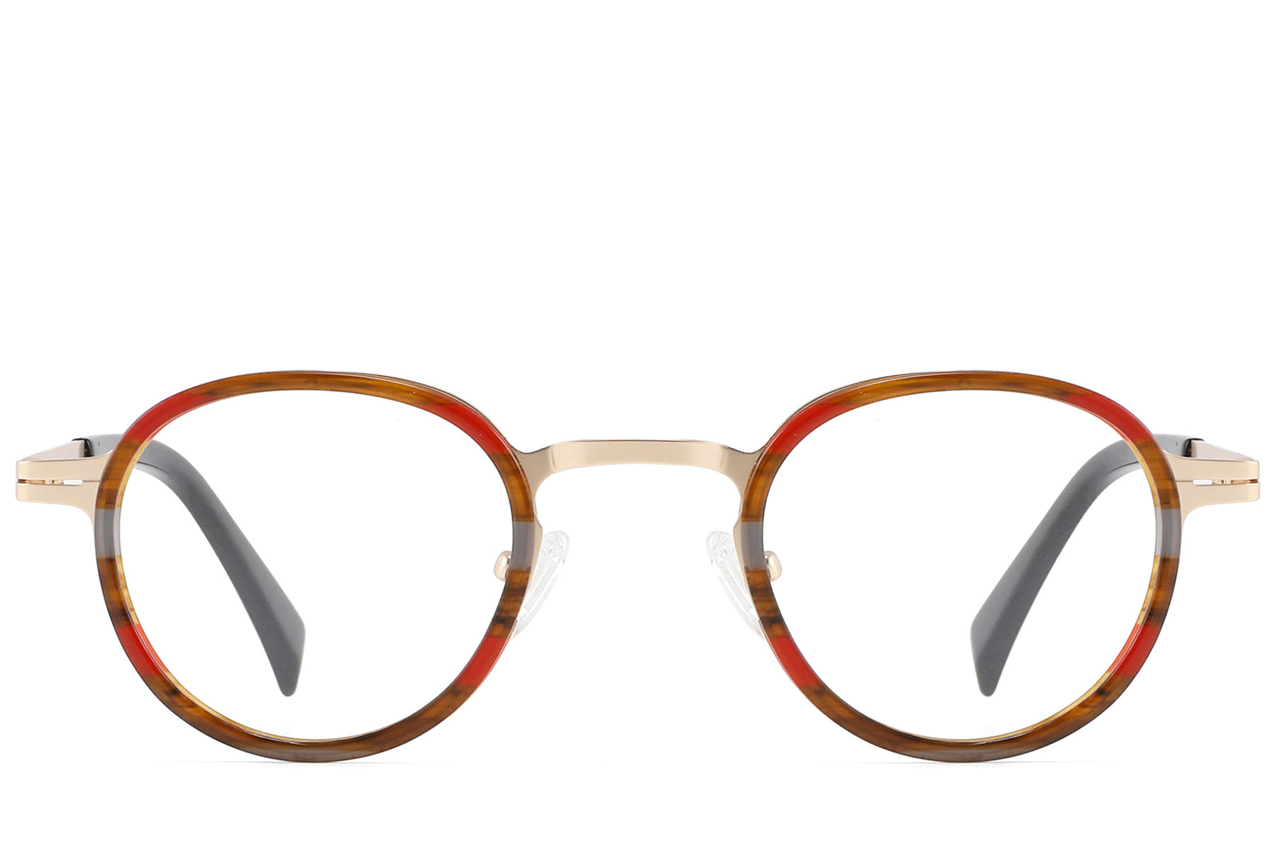 BS2607-0335_Tortoiseshell_Round_Acetate_Glasses_front