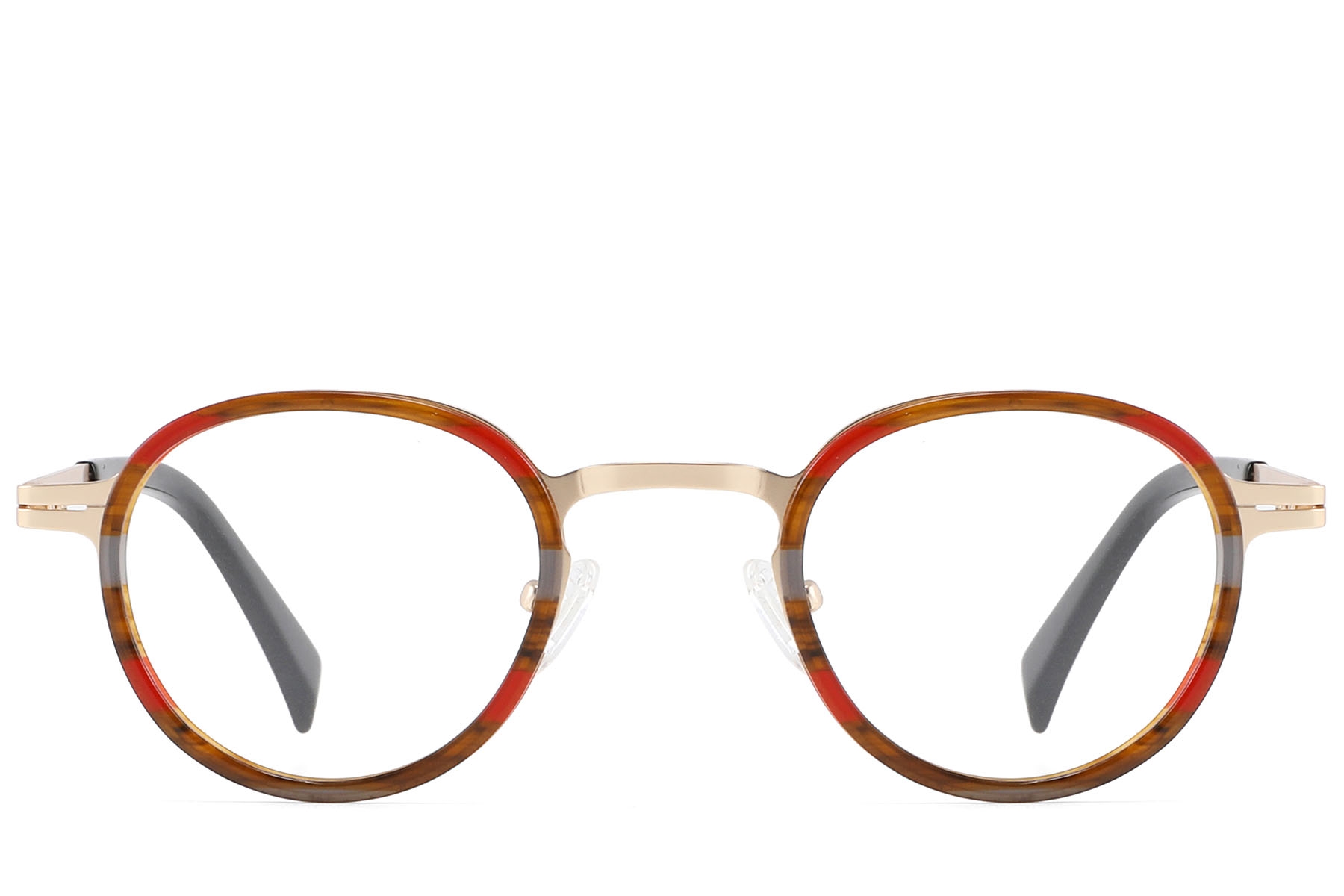 BS2607-0335_Tortoiseshell_Round_Acetate_Glasses_front