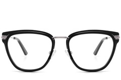 BS2607-0340_Black_Rectangular_Acetate_Glasses_front
