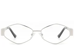 BS2607-0347_Silver_Geometric_Acetate_Glasses_front