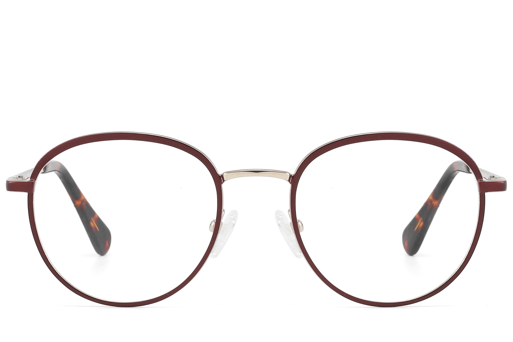 BS2607-0348_Brown_Round_Acetate_Glasses_front