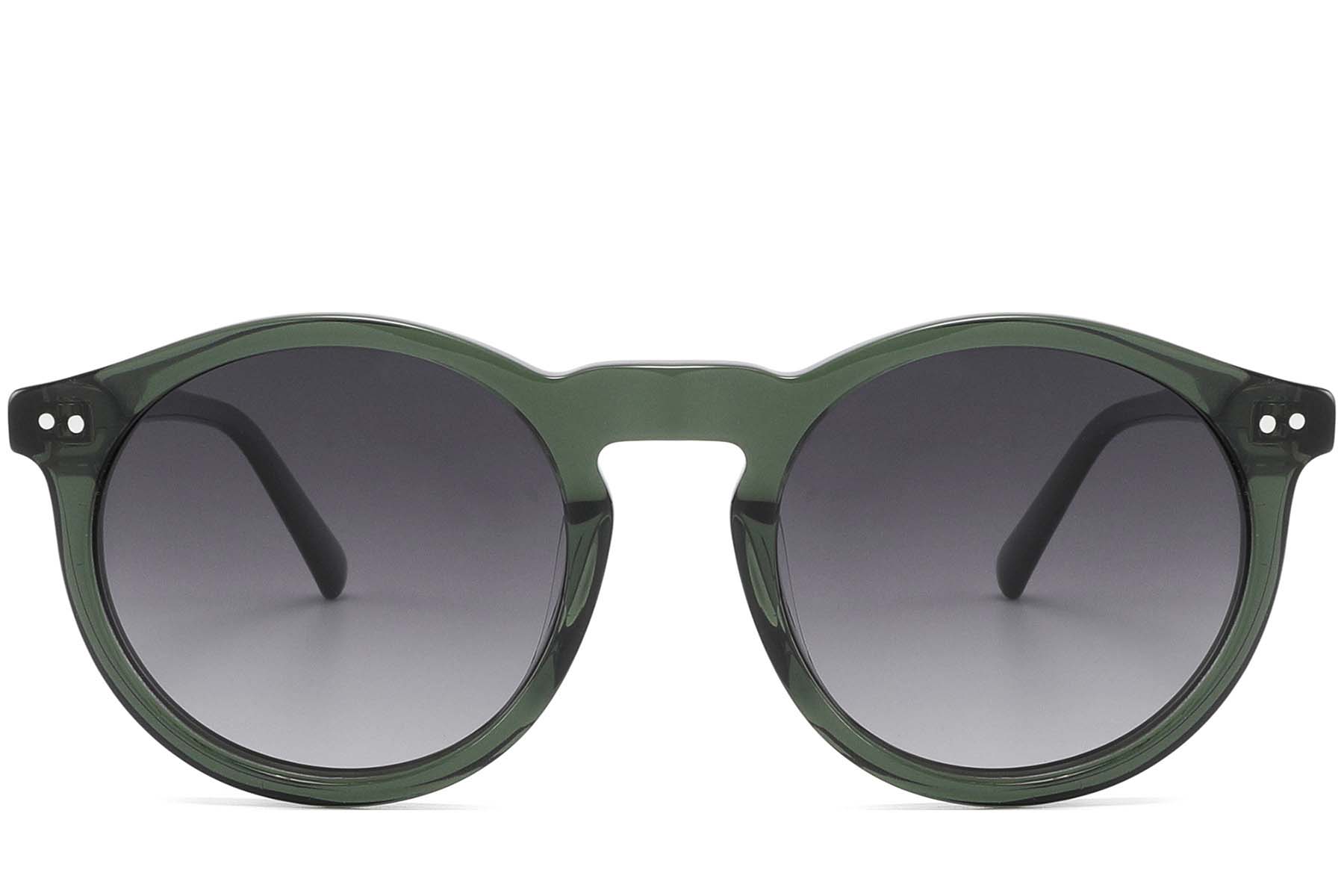 BS2607-0349_Green_Oval_Acetate_sunglasses_front