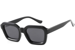 Rectangular Black Acetate Sunglasses #BS2607-0350