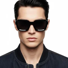 bs2607-0350_black_geometric_acetate_sunglasses_model