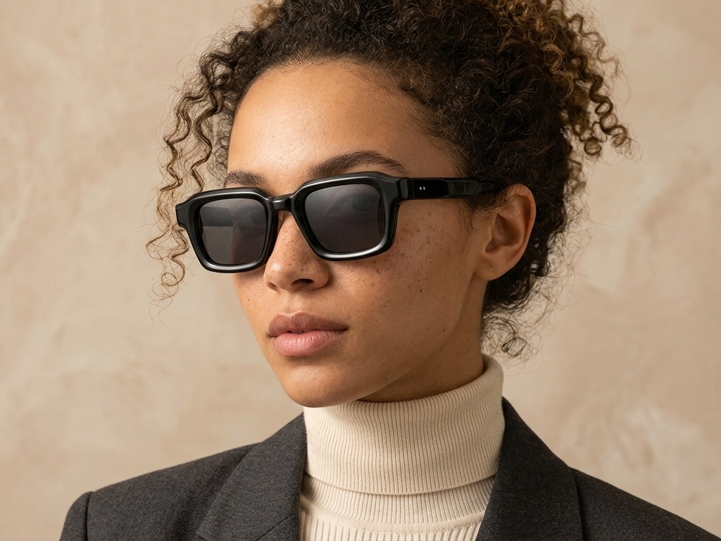 BS2607-0360_Black_Rectangular_Acetate_sunglasses_corner-tryon_female