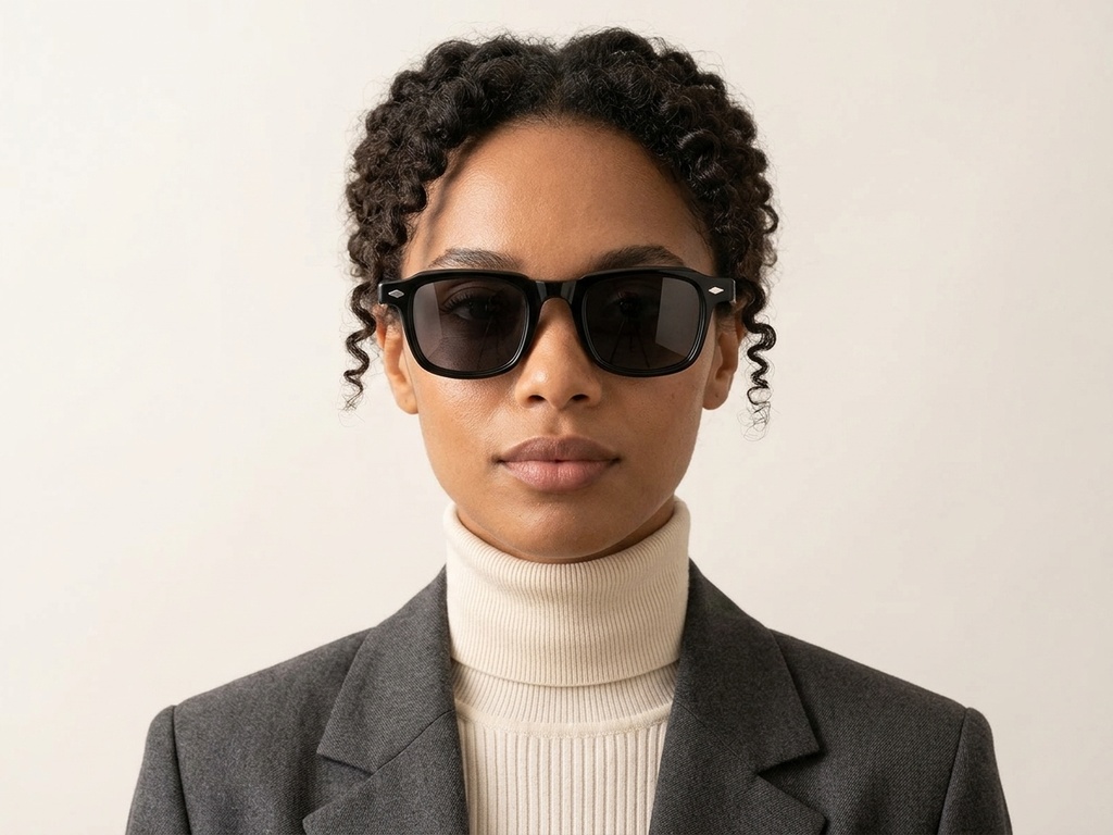 BS2607-0365_Black_Rectangular_Acetate_sunglasses-tryon_female