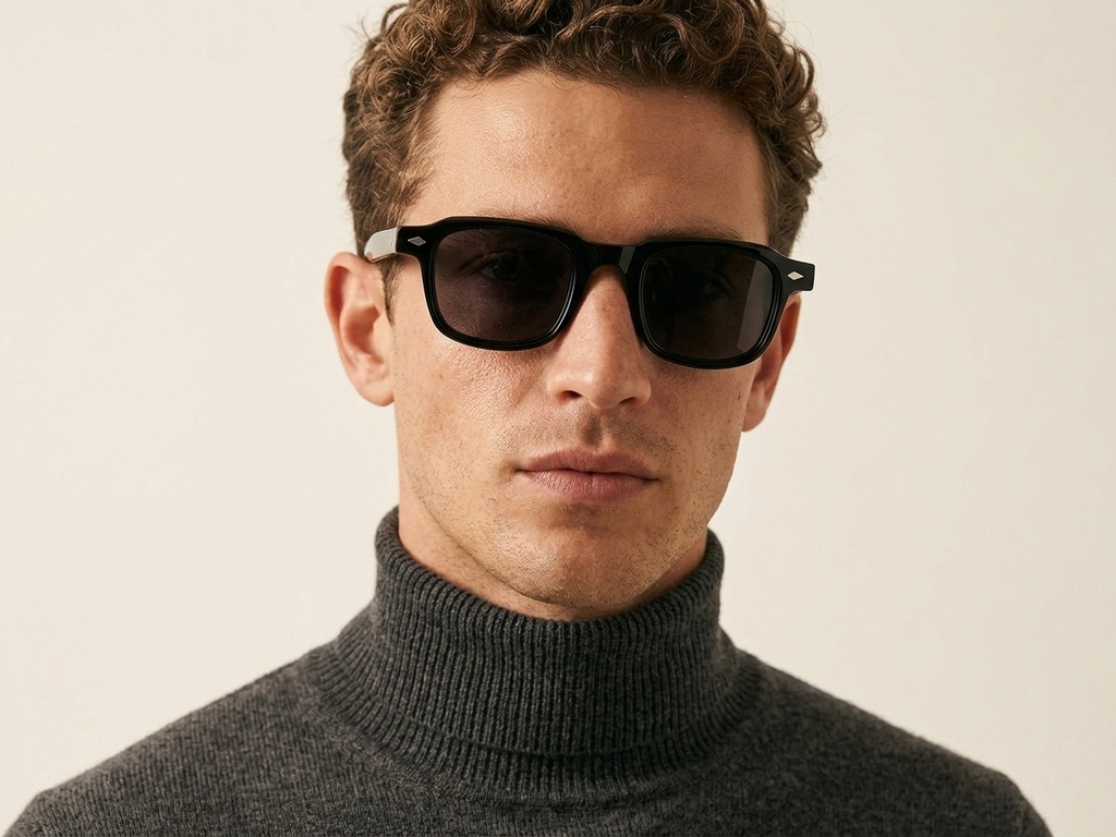 BS2607-0365_Black_Rectangular_Acetate_sunglasses-tryon_male