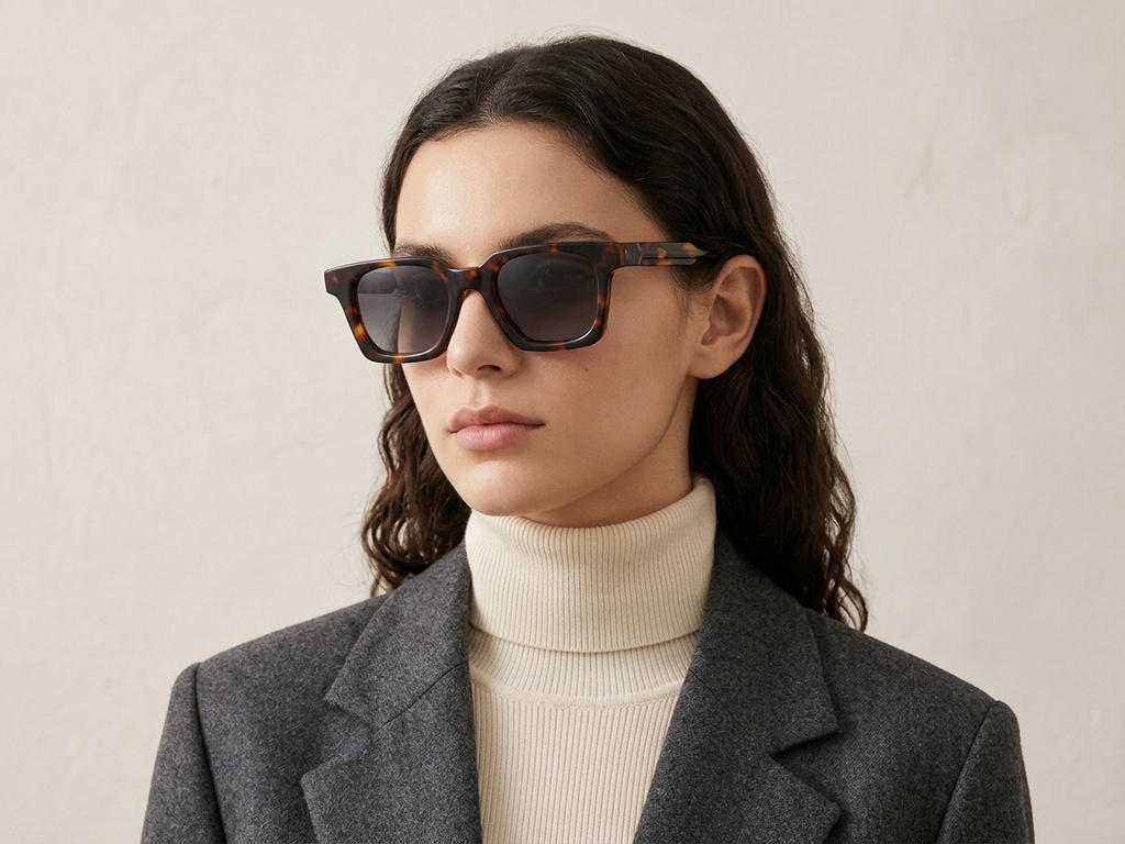 BS2607-0380_Tortoiseshell_Rectangular_Acetate_sunglasses_corner-tryon_female