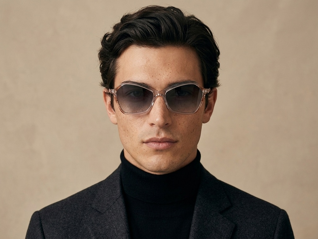BS2607-0402_Pink_Geometric_Acetate_sunglasses-tryon_male