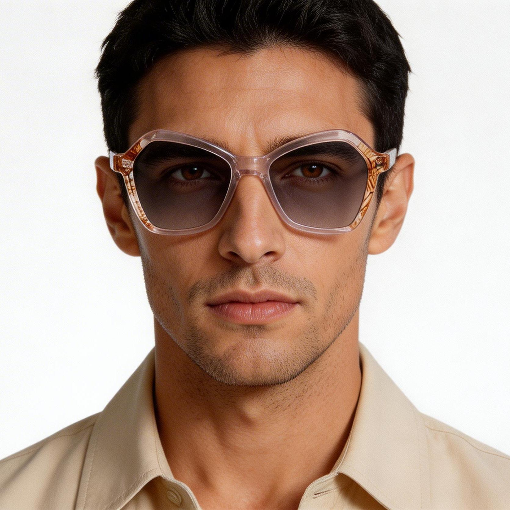 bs2607-0402_pink_geometric_acetate_sunglasses_model