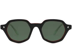 BS2607-0403_Black_Geometric_Acetate_sunglasses_front