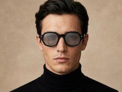 BS2607-0404_Black_Geometric_Acetate_sunglasses-tryon_male