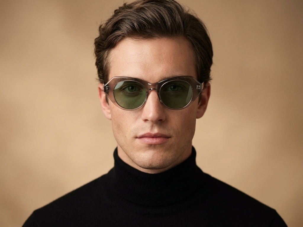 BS2607-0405_Grey_Oval_Acetate_sunglasses-tryon_male