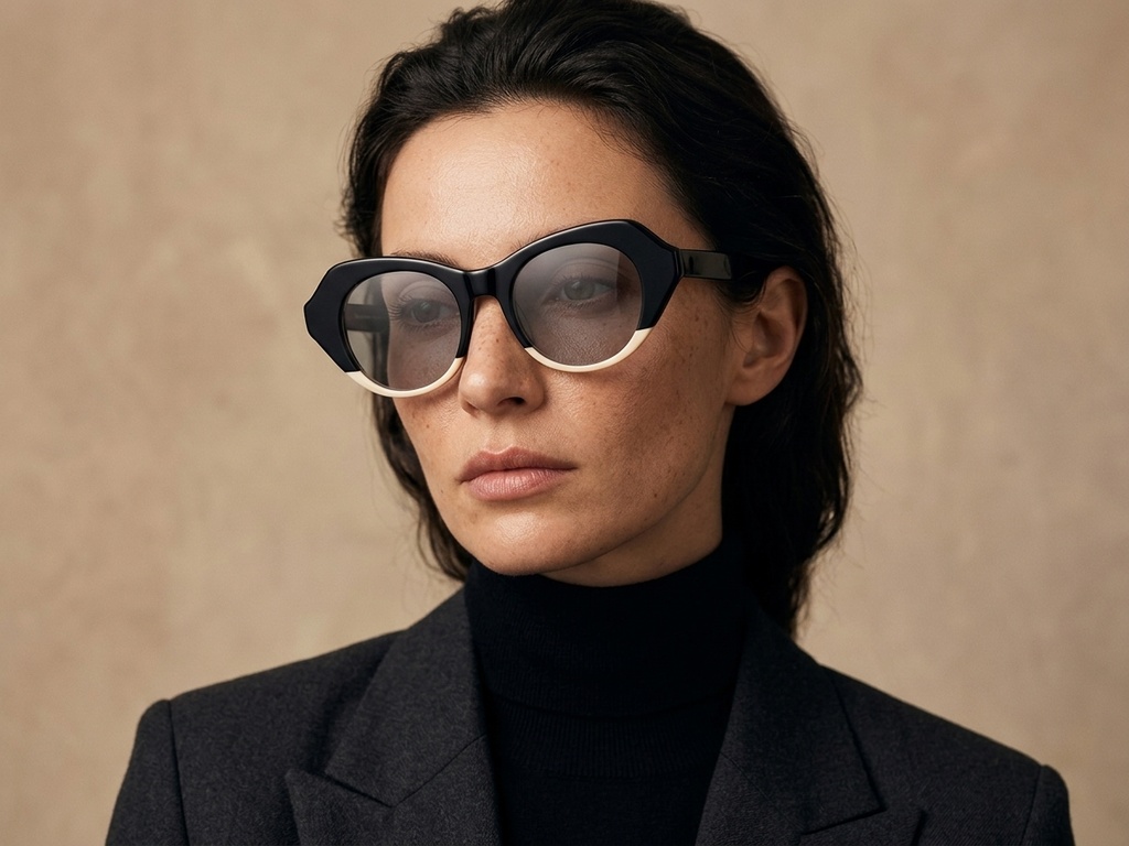 BS2607-0406_Black_Oval_Acetate_sunglasses-tryon_female