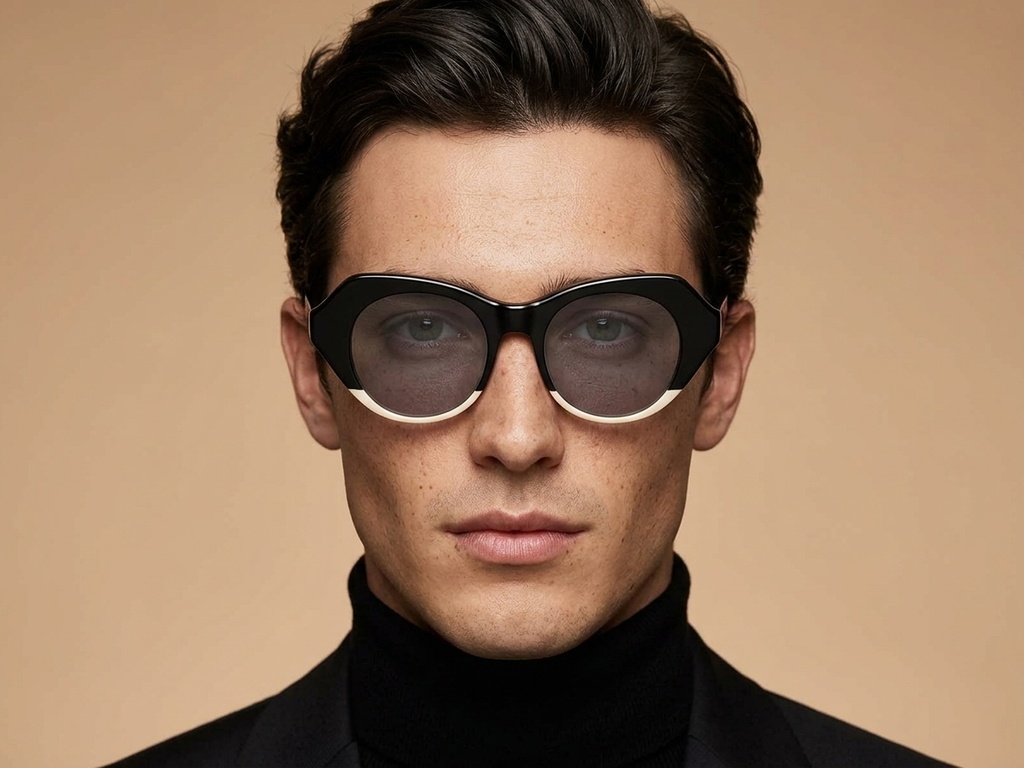 BS2607-0406_Black_Oval_Acetate_sunglasses-tryon_male