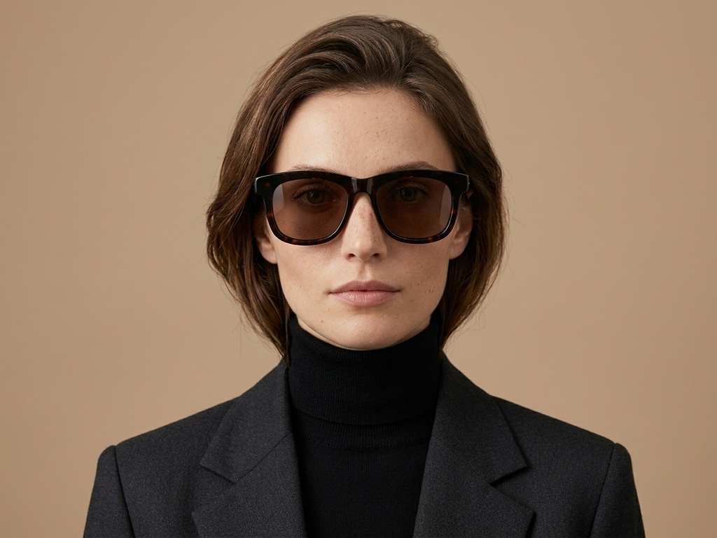 BS2607-0409_Tortoiseshell_Rectangular_Acetate_sunglasses-tryon_female