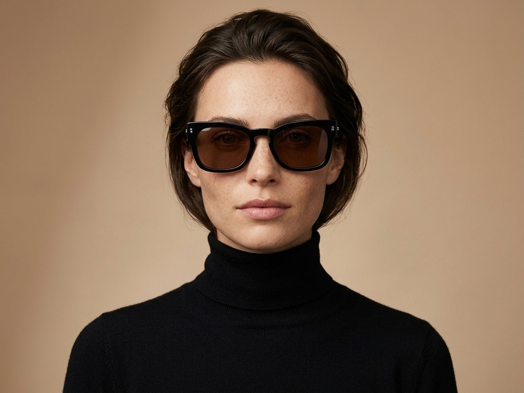 BS2607-0420_Black_Rectangular_Acetate_sunglasses-tryon_female