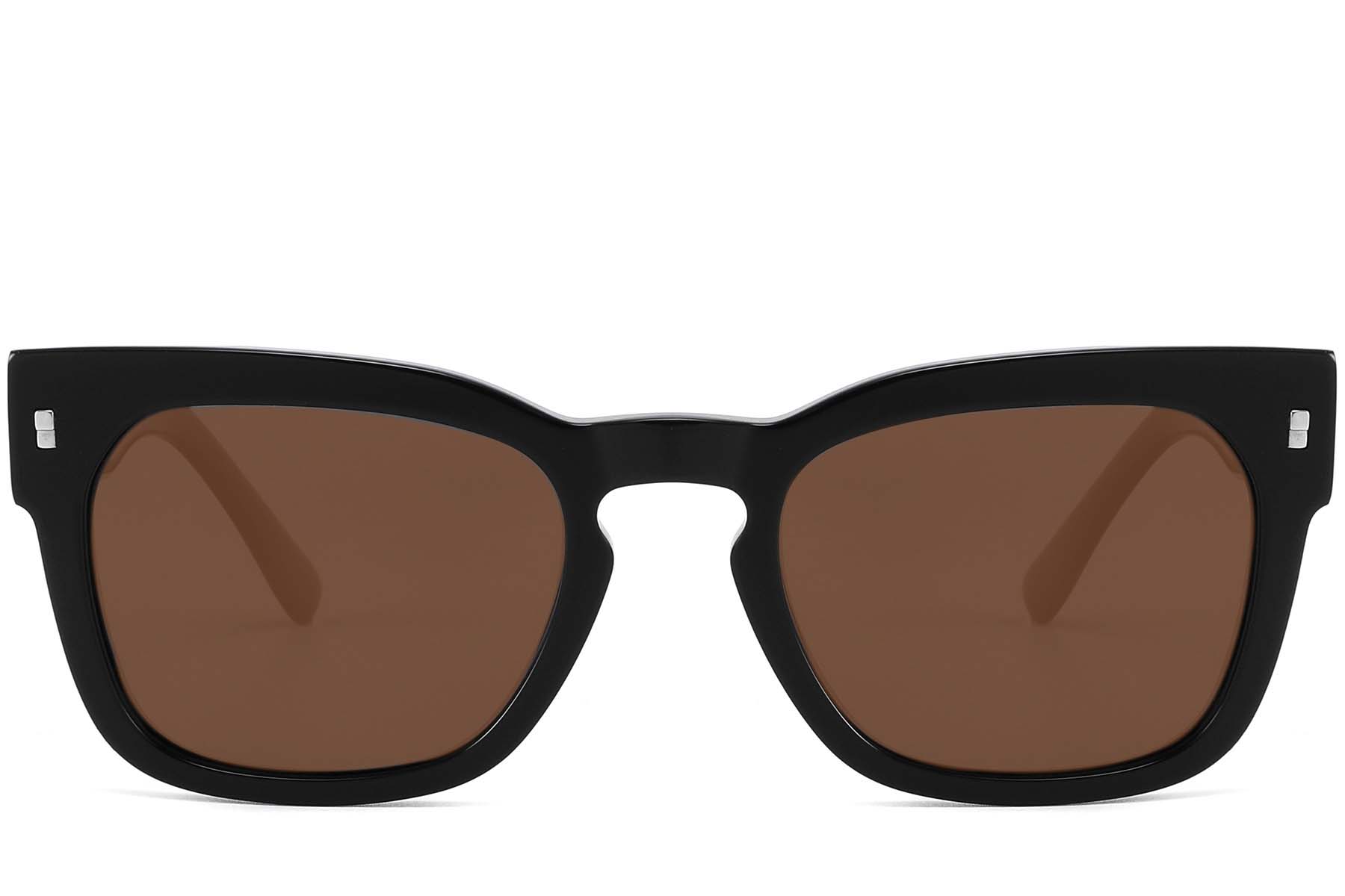 BS2607-0420_Black_Rectangular_Acetate_sunglasses_front