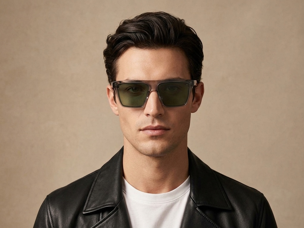 BS2607-0425_Grey_Rectangular_Acetate_sunglasses-tryon_male