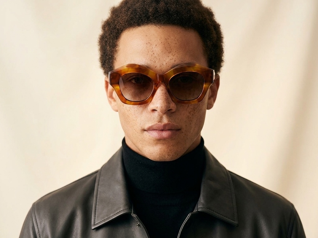 BS2607-0427_Tortoiseshell_Geometric_Acetate_sunglasses-tryon_male