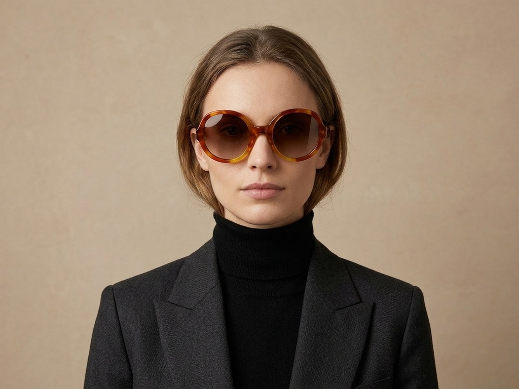 BS2607-0430_Tortoiseshell_Oval_Acetate_sunglasses-tryon_female