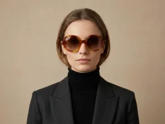 BS2607-0430_Tortoiseshell_Oval_Acetate_sunglasses-tryon_female